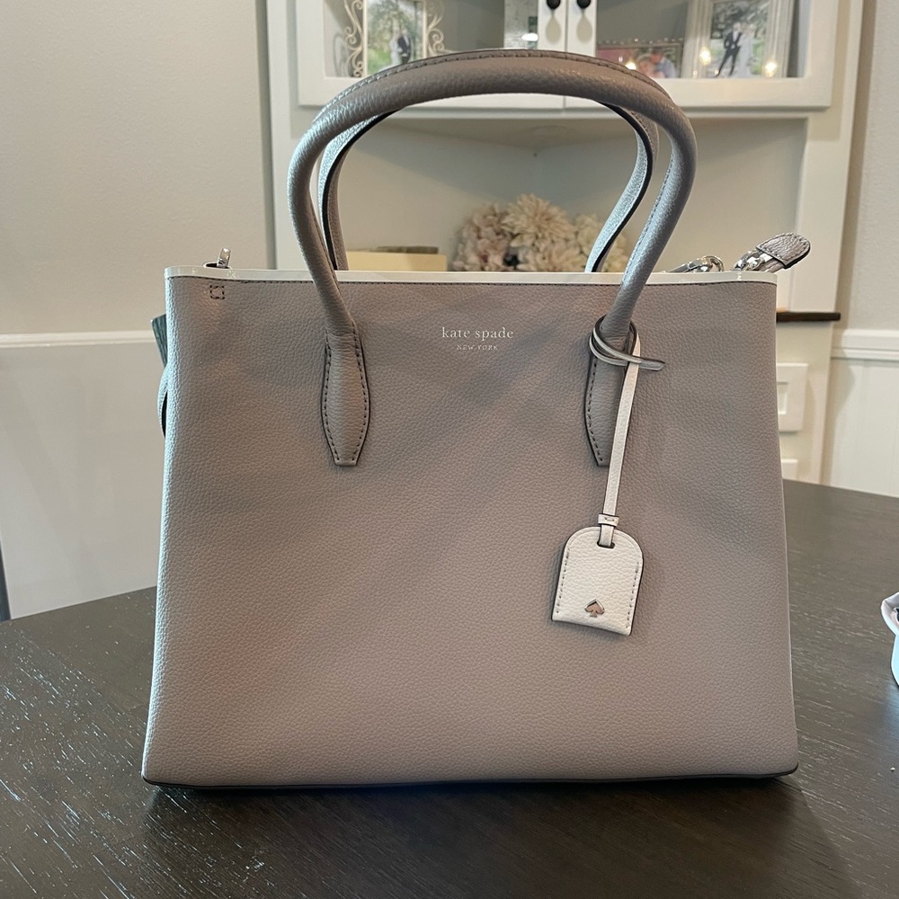 Grey Kate Spade Purse